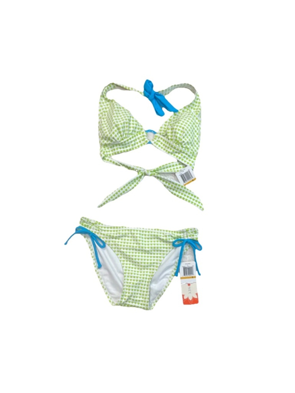 Hula Honey Lime Green & Bright Blue Two-Piece Bikini